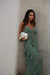 Vestido longo babados - comprar online
