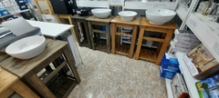Vanitory Estilo Campo Madera Mesa Baño 55cm en internet