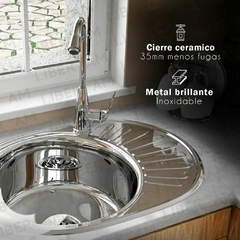 Monocomanod Griferia Alta Esmerilada, cocina Cuello Alto en internet