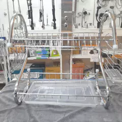 Secaplatos Escurridor Cubiertos 2 Pisos Organizador Acero en internet
