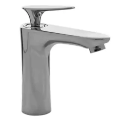 Grifería Baño Monocomando Lavatorio Baja Acero 17cm