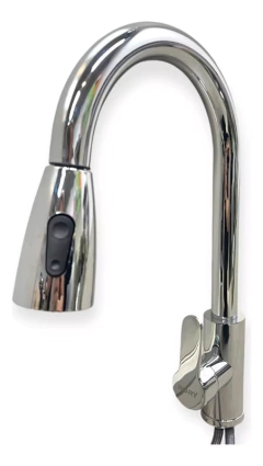 Griferia Canilla Monocomando Gourmet Extensible Cromada