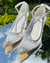 Scarpin Cinderela em tela transparente com cristais - comprar online