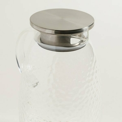 JARRA DE VIDRIO BOMBE MARTILLE TAPA ACERO 2200 ML en internet