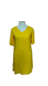 VESTIDO MIDI VISCOSE COM MANGA MÉDIA