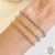 Pulseira Elo Português 4MM Semijoia Ouro