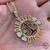 Colar Mandala Profissão 3CM Semijoia Ouro na internet