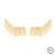 Brinco Ear Cuff Pequeno de Franja Semijoia Ouro - comprar online