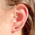 Brinco Ear Cuff com Zircônias Coloridas Semijoia Ouro na internet