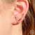 Brinco Ear Cuff com Zircônias Coloridas Semijoia Ouro - CB Semijoia