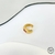 Piercing Fake com Pedra Octagonal Rubi Semijoia Ouro - comprar online