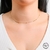 Colar Choker com Bolinhas ABS Sequenciais Semijoia Ouro - CB Semijoia