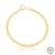 Pulseira Infantil Semijoia Ouro na internet
