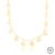 Colar Choker com Medalhas Lisas Penduradas Semijoia Ouro