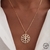 Colar Mandala Micro Zircônia com Cruz de Madre Pérola Semijoia Ouro na internet