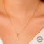 Conjunto Cruz com Micro Zircônia Semijoia Ouro - comprar online