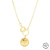 Colar Choker com Medalha Espírito Santo Semijoia Ouro - comprar online