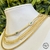 Colar Choker Escamas com Elos no Meio Semijoia Ouro na internet