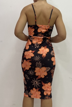 Vestido tropical alça - comprar online
