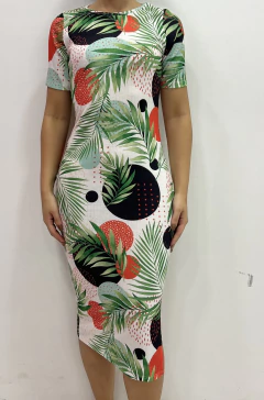 Vestido trop manga