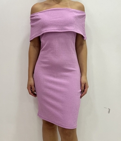 Vestido ombro a ombro candy