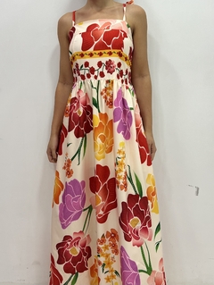 Vestido longo floral
