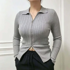 blusa tricot ziper - comprar online