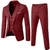 Conjunto Terno Masculino Calças Blazers Clássico Negócios Cavalheiro Formal Noivo Vestido de Noiva Plus Size Cor Sólida Terno Roupas Masculinas - loja online