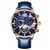 Imagem do Mens Sports Watches Aço Inoxidável Quartzo Relógio de Pulso Calendário Relógio Luminoso Homens Negócios Casual