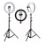Kit de luz de anel completo profissional de 26 cm com tripé youtuber gravações selfie suporte para streaming de movimento