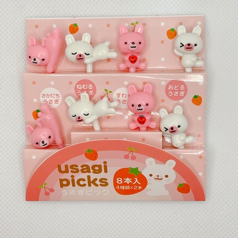 Picks osos rosas y blancos