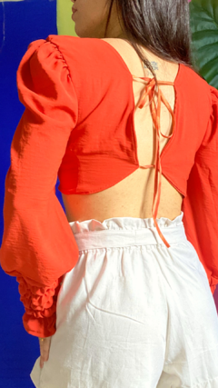 Cropped dupla forma na internet
