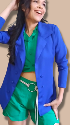 Blazer Azul na internet