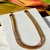 Colar Chocker Malha Italiana Larga Banho Ouro 18K