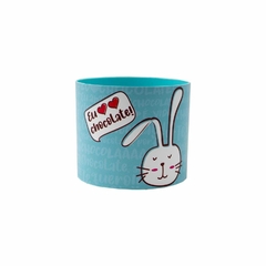 Cachepot de Acrílico Eu Amo Chocolate Tiffany Pote 11