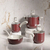 Conjunto De 4 Panelas Cerâmica Antiaderente Indução Chicago Merlot Jomafe Portugal
