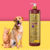 Frasco de shampoo clareador tonalizante Ametista Bambu Mossô de 1L, com um cachorro e um gato ao fundo.