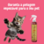 Gato brincando ao lado do Fluído Texturizador Volume Supremo Âmbar Cereja E Avelã Dolce Pet 300 Ml.
