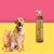 Frasco de shampoo neutralizador de odores Turmalina Cereja e Avelã 300ml da Dolce Pet, ao lado de um cachorro e um gato.