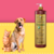 Frasco de Shampoo Suave Esmeralda Bambu Mossô de 1L ao lado de um cachorro e um gato.
