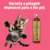 Gato brincando ao lado do Shampoo Suave Esmeralda Cereja e Avelã da Dolce Pet, em fundo rosa.