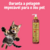 Frasco de shampoo neutralizador de odores Turmalina Cereja e Avelã da Dolce Pet, com gato brincando ao lado.