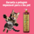 Gato brincando ao lado do Shampoo Suave Esmeralda Cereja e Avelã de 1L da Dolce Pet