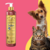 Frasco de shampoo Limpeza Intensa Safira Bambu Mossô da Dolce Pet ao lado de um cachorro e um gato.