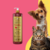 Frasco de shampoo neutralizador de odores, com rótulo destacando "Turmalina, Cereja e Avelã", ao lado de um cachorro e um gato.