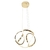Luminária Pendente Lustre LED Alumínio 40W 4500k Dourado Nitrolux