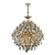 Luminária Lustre 2 Em1 Pendente E Sobrepor Cristal K9 Para 6 Lâmpadas E14