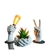 Escultura Decorativa Paz E Amor Em Concreto - comprar online