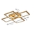 Luminária Lustre LED Smd 50w Alumínio Dourado 4000k LP013 Nitrolux - comprar online