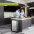 Lixeira Americana Dupla Automática Com Sensor Em Inox
